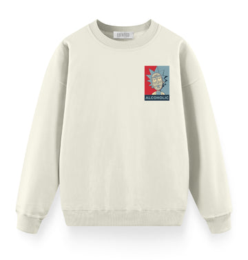 Alkolik Rick - Oversize Premium Sweatshirt