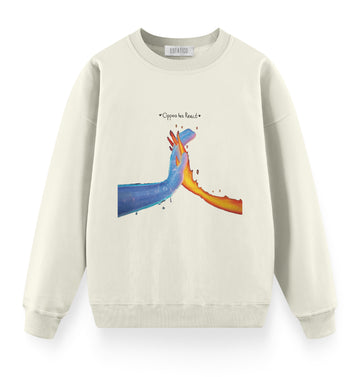 Ateş ve Su - Oversize Premium Sweatshirt