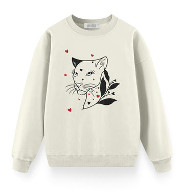 I Love Lion - Oversize Premium Sweatshirt