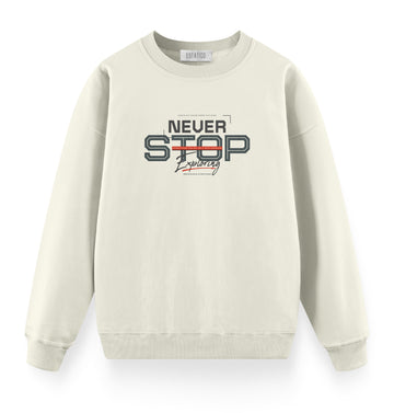 Never Stop - Oversize Premium Sweatshirt
