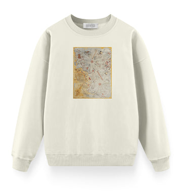 Piri Reis Map - Oversize Premium Sweatshirt