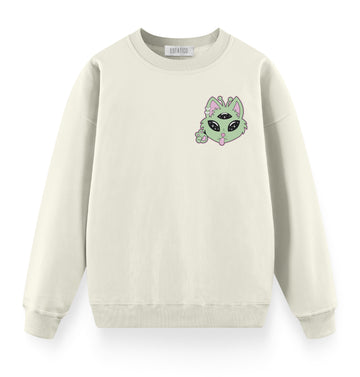 Uzaylı Kedi - Oversize Premium Sweatshirt