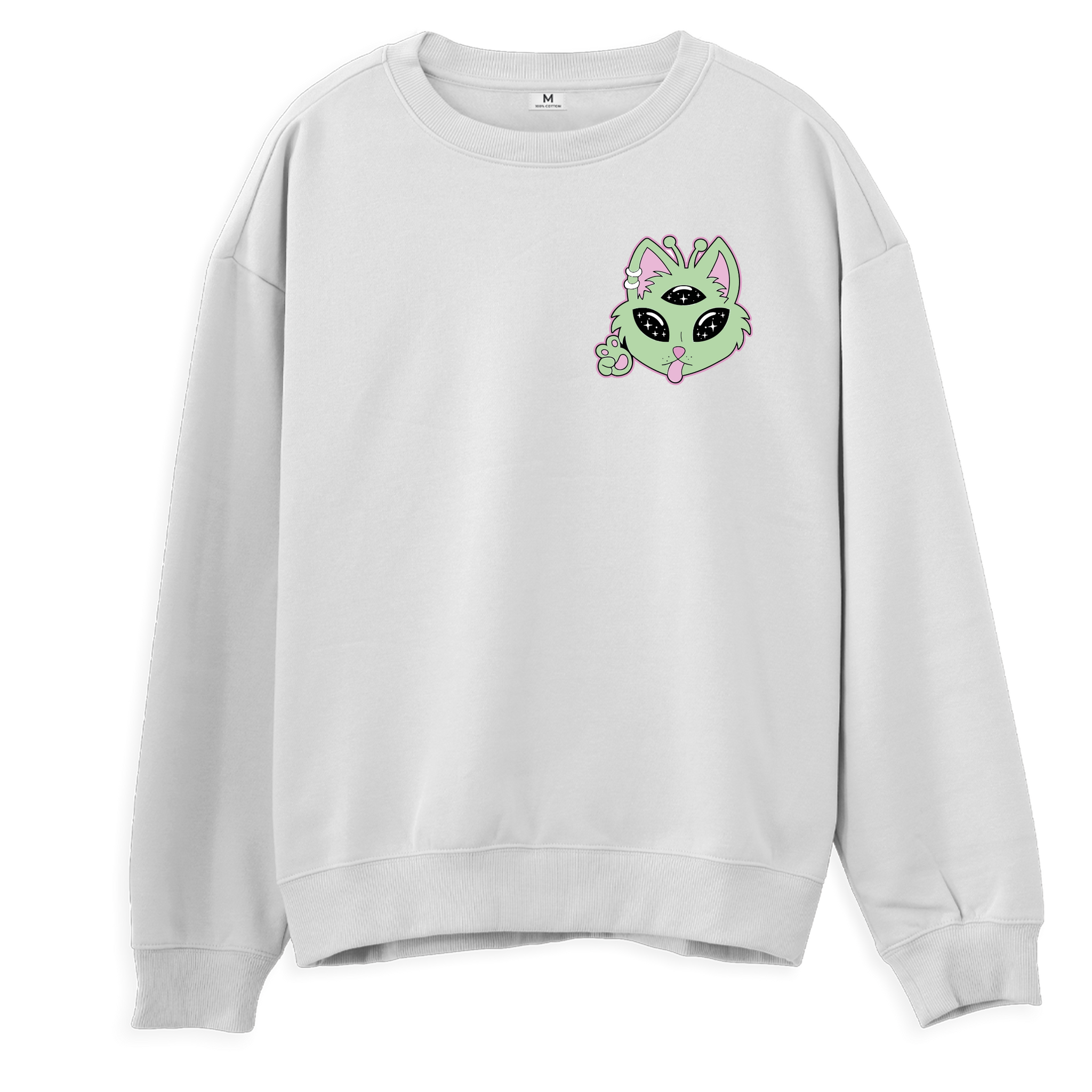 Uzaylı Kedi - Sweatshirt - Regular