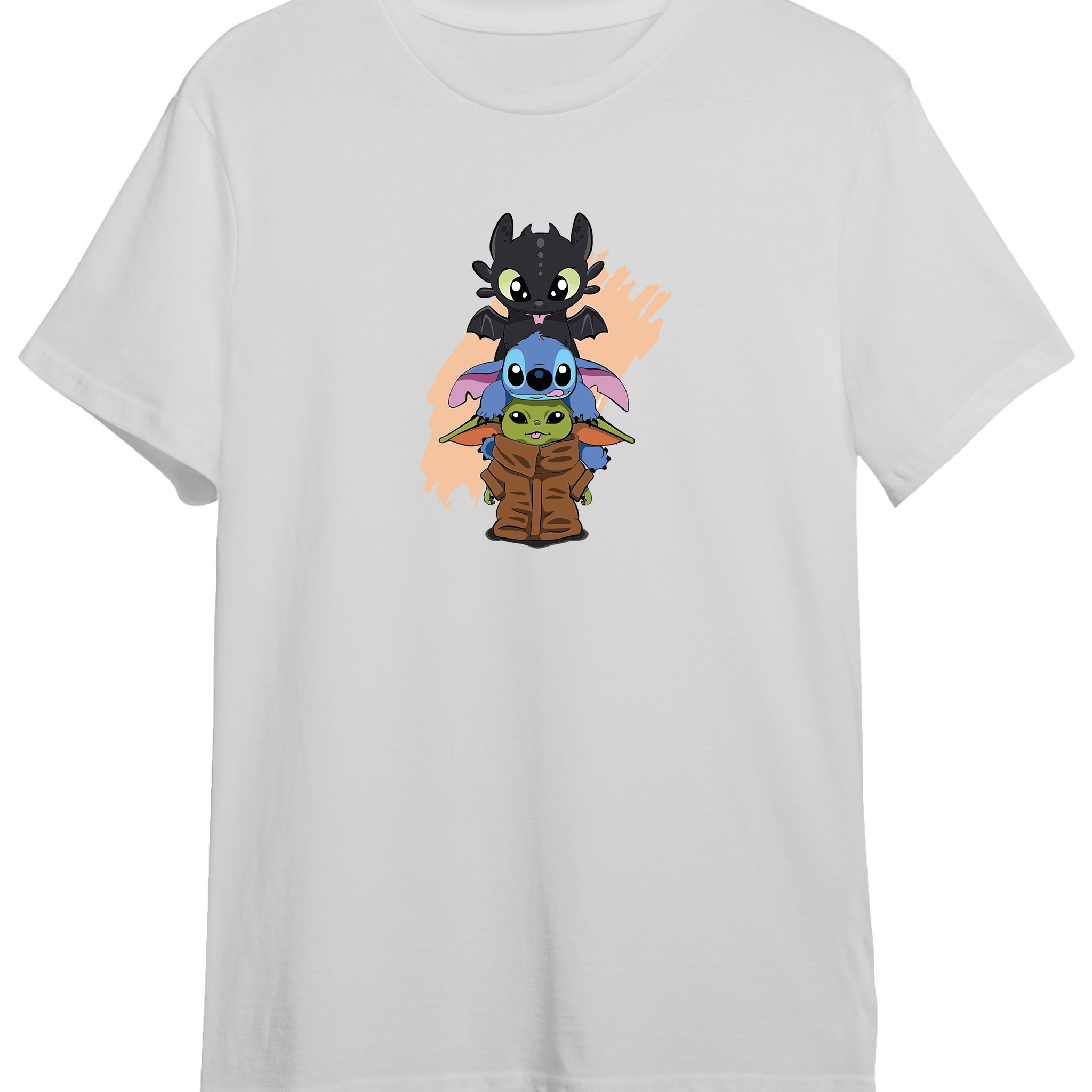 Yoda Stitch Toothless- Regular T-Shirt