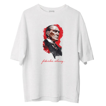 Fikirler Ölmez - Oversize Tshirt