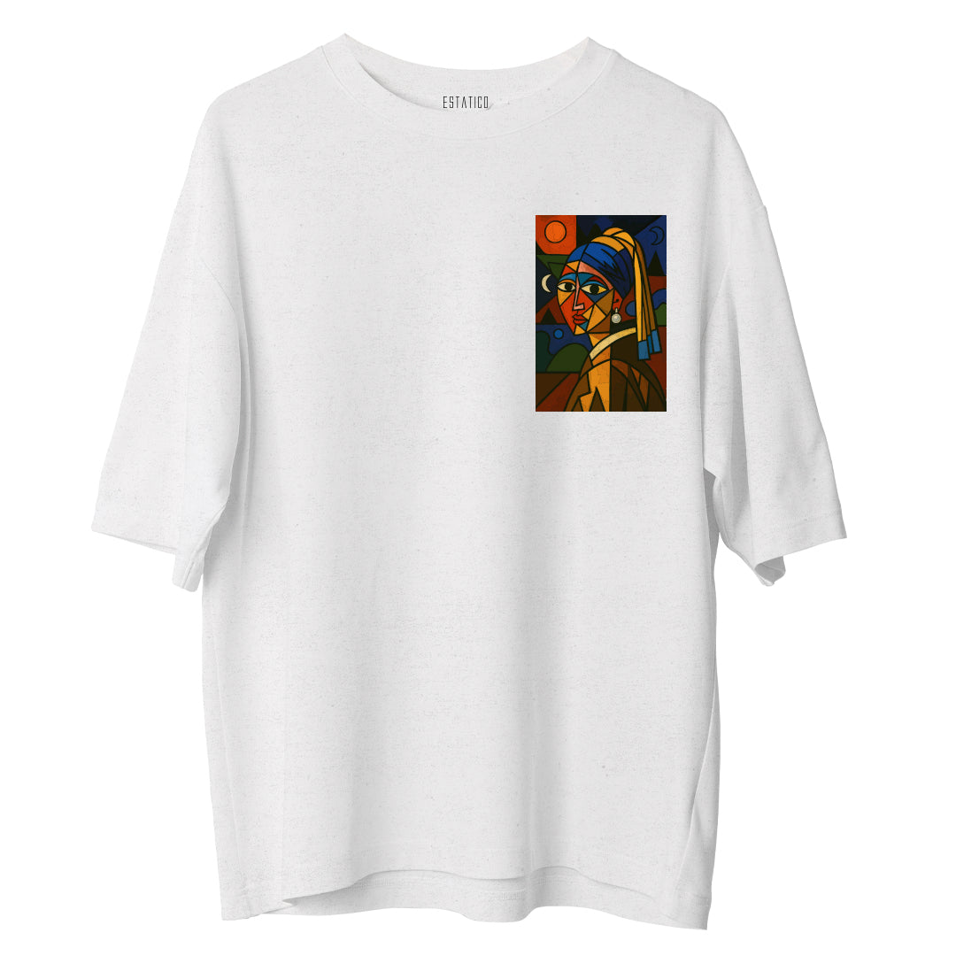 Girl with a Pearl Earring - Oversize Tshirt