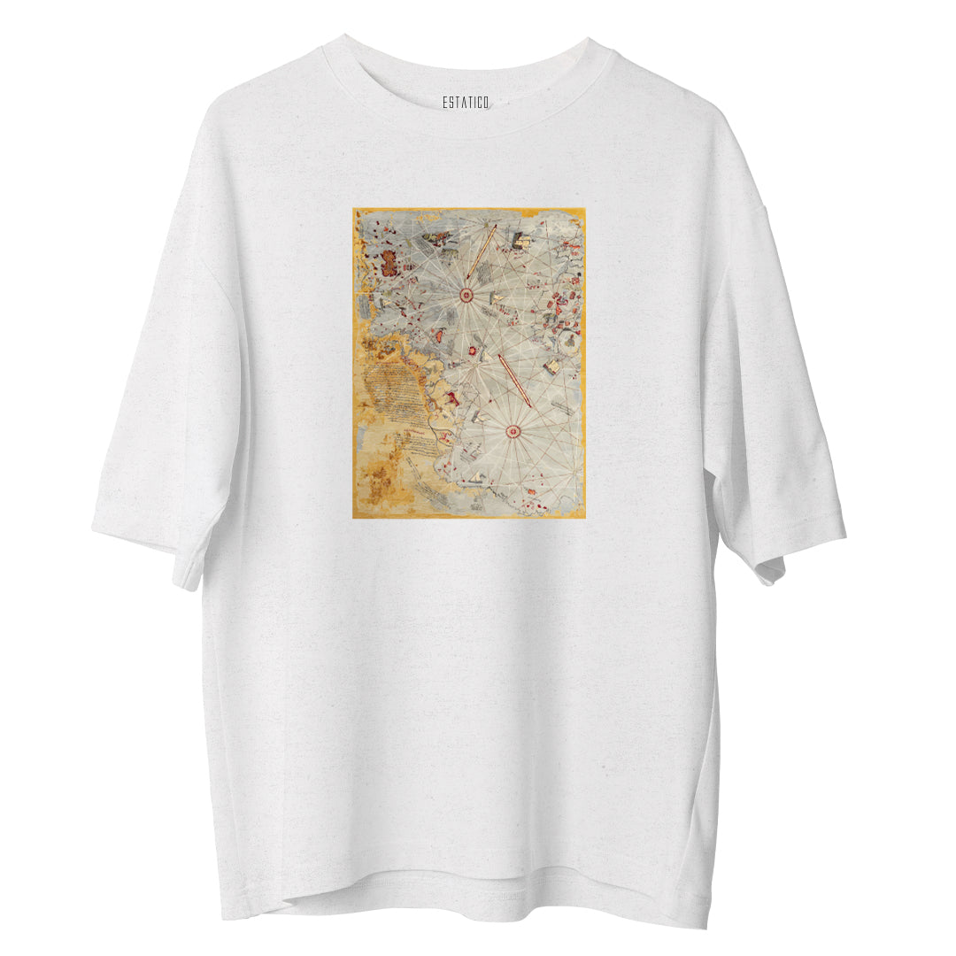 Piri Reis Map - Oversize Tshirt