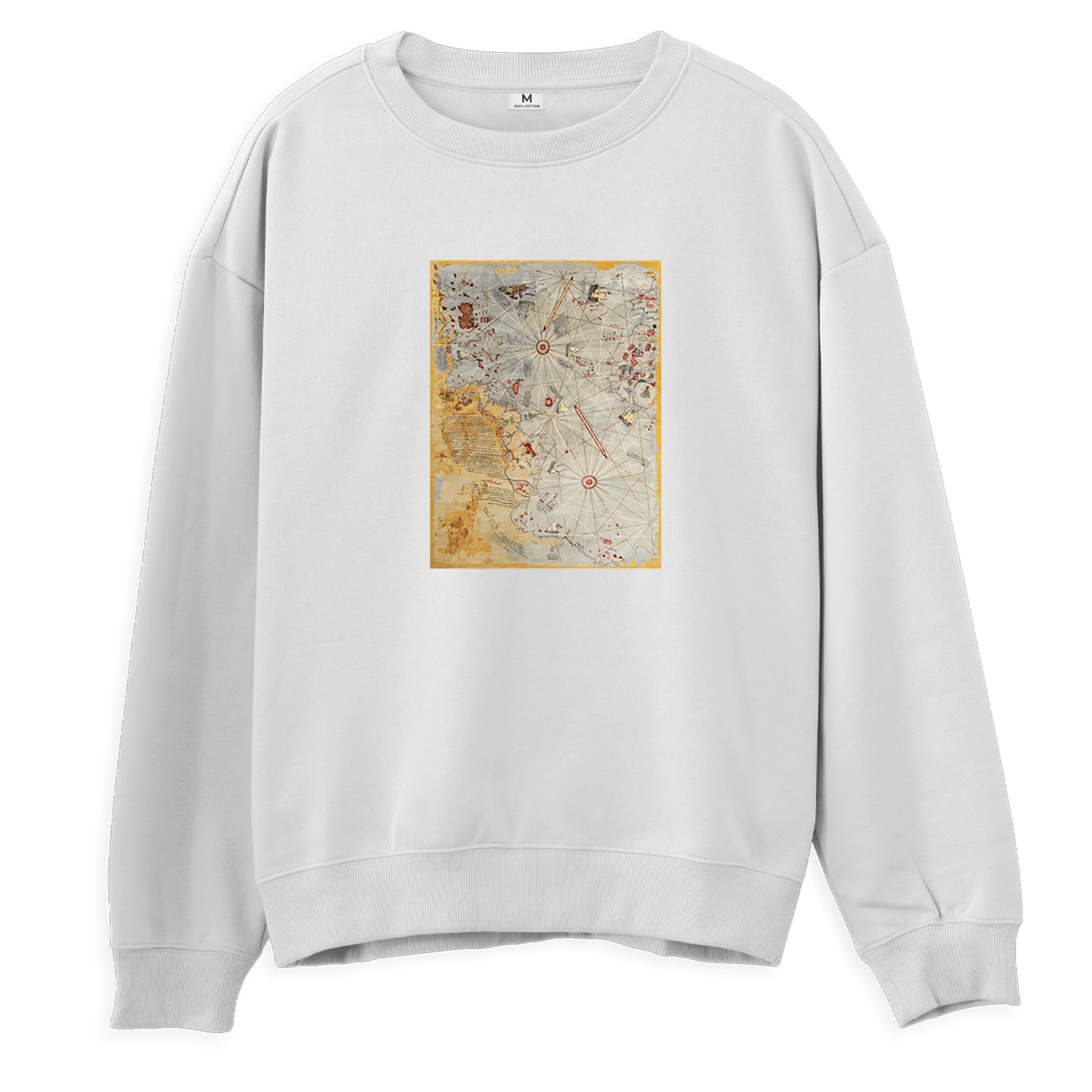 Piri Reis Map - Sweatshirt - Regular