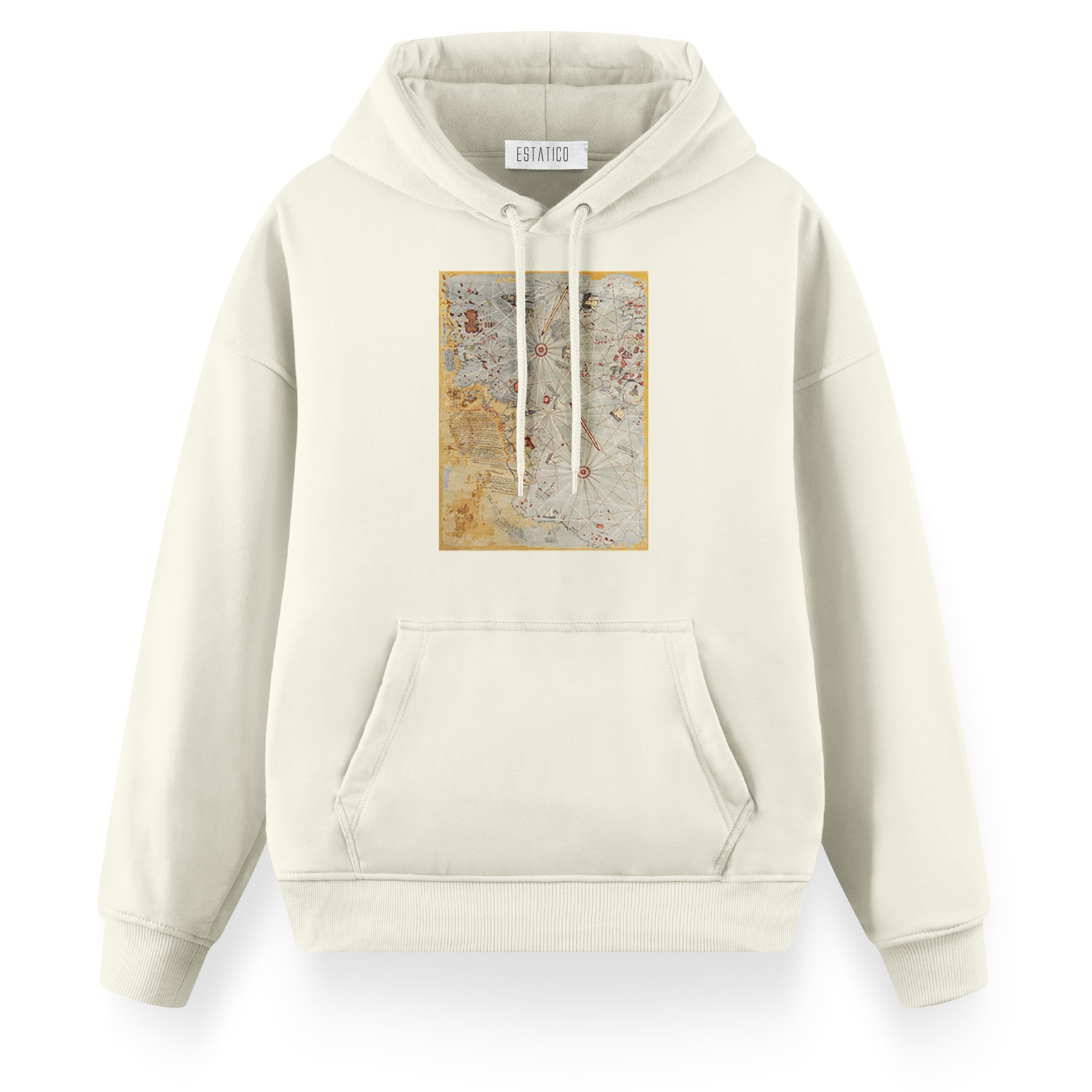 Piri Reis Map - Oversize Premium Hoodie