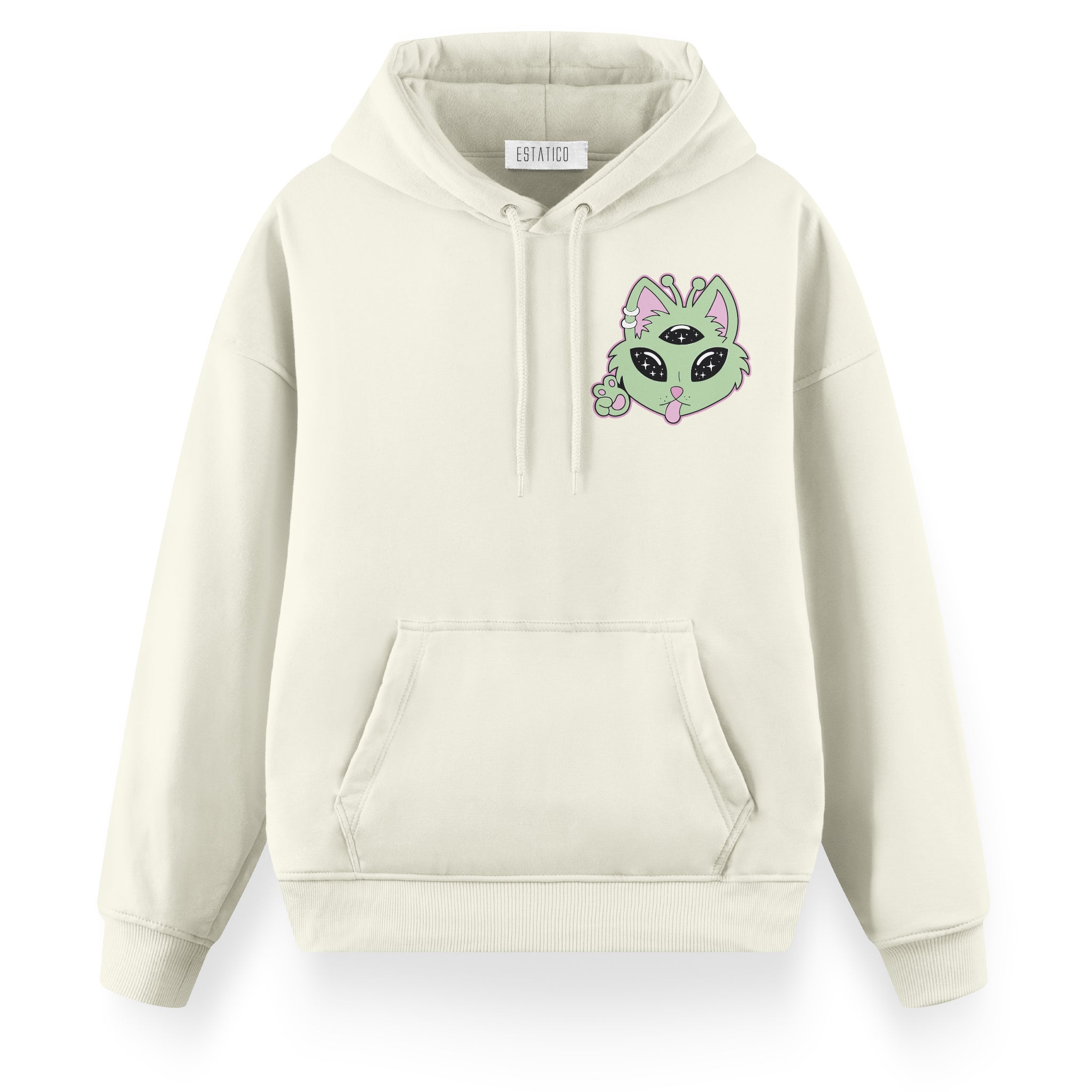 Uzaylı Kedi - Oversize Premium Hoodie