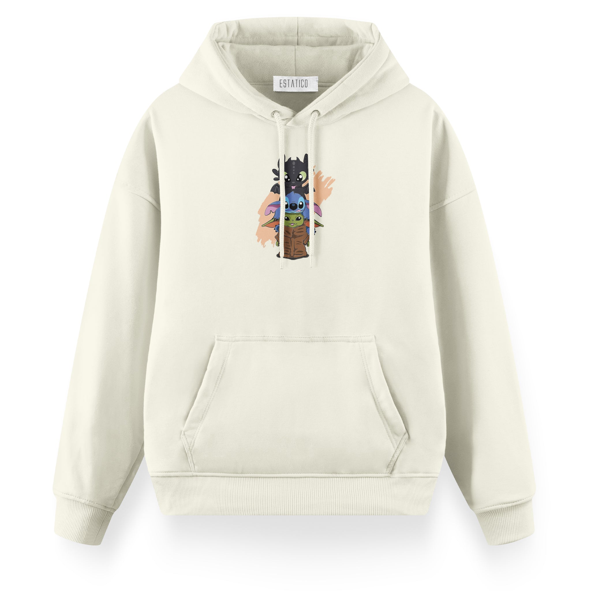 Yoda Stitch Toothless - Oversize Premium Hoodie
