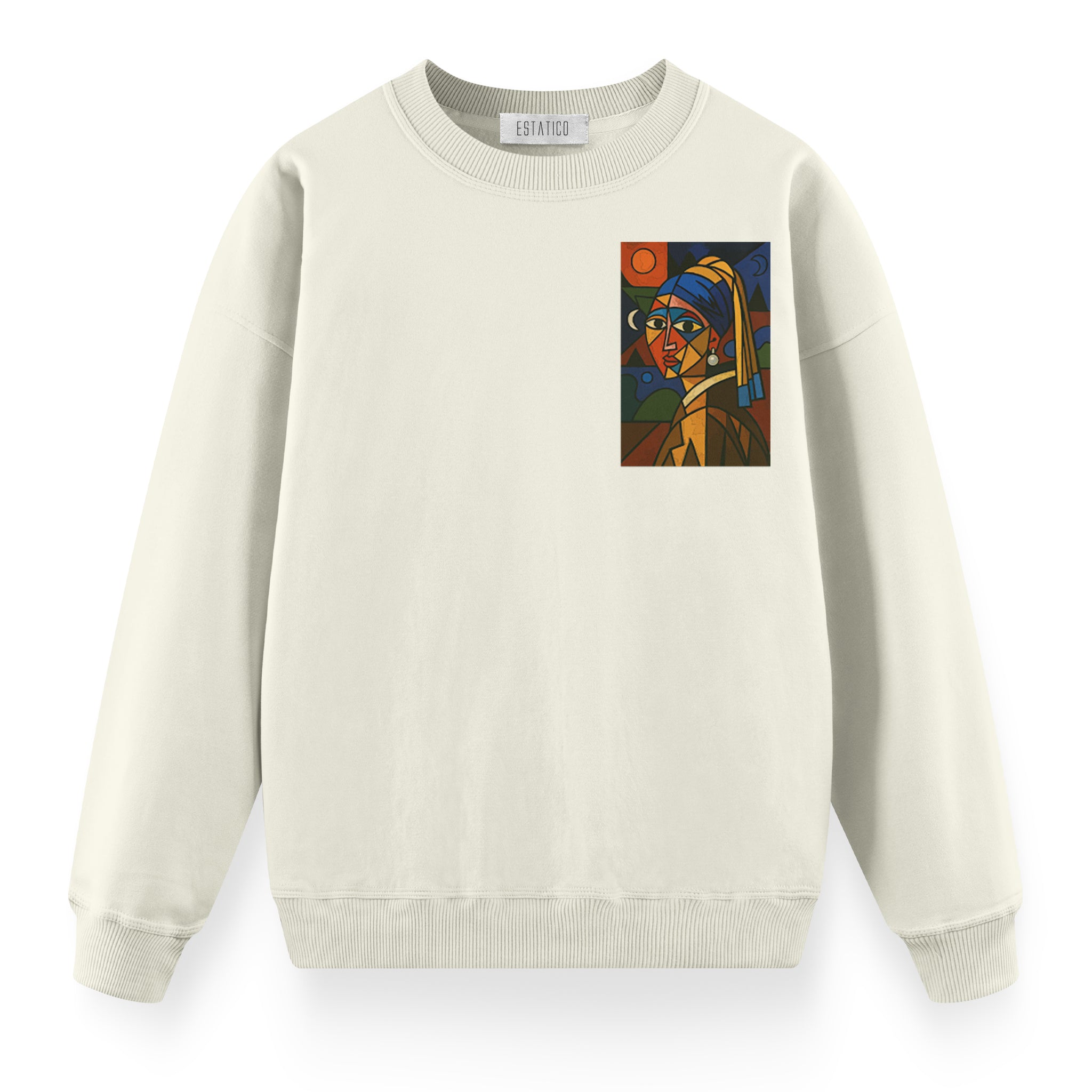 Girl with a Pearl Earring - Oversize Premium Sweatshirt