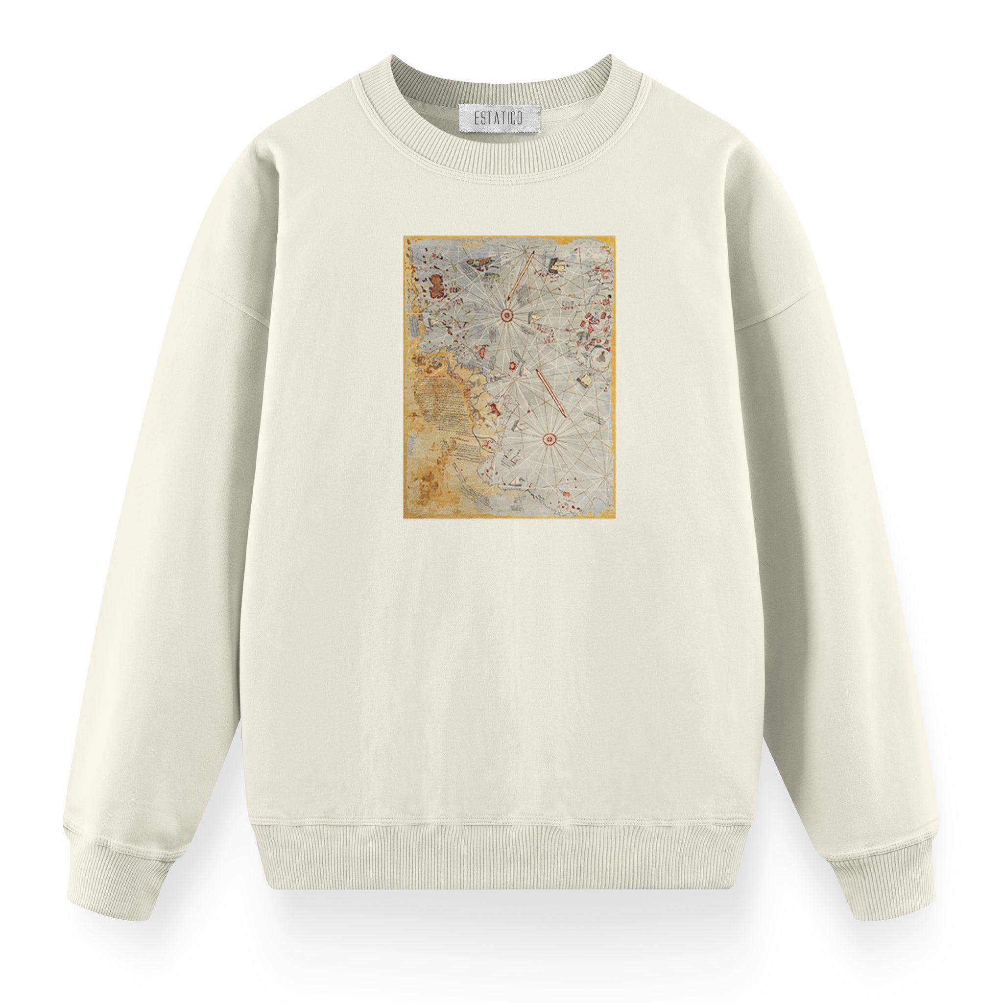 Piri Reis Map - Oversize Premium Sweatshirt