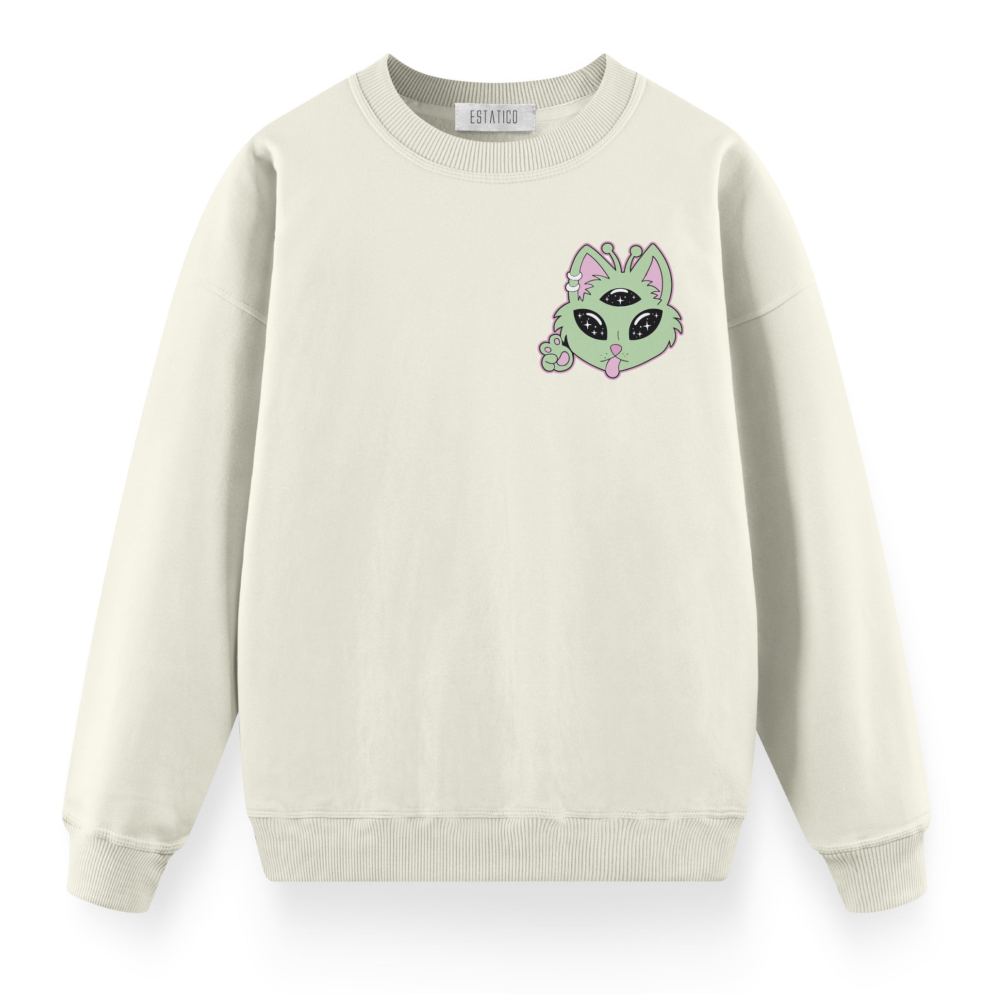Uzaylı Kedi - Oversize Premium Sweatshirt
