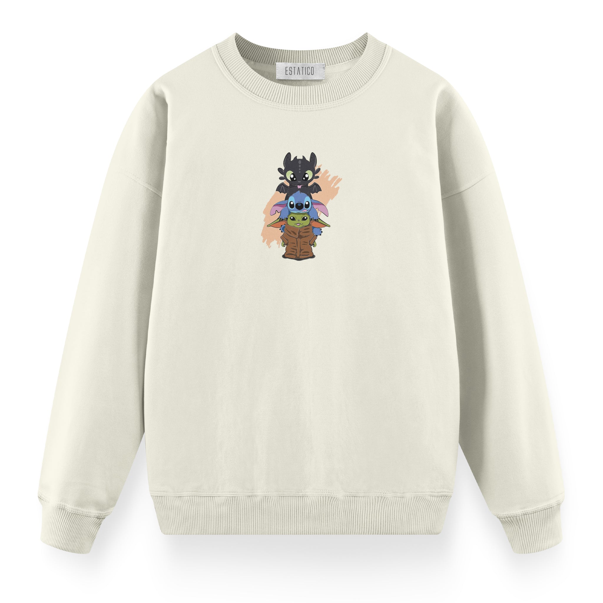 Yoda Stitch Toothless - Oversize Premium Sweatshirt