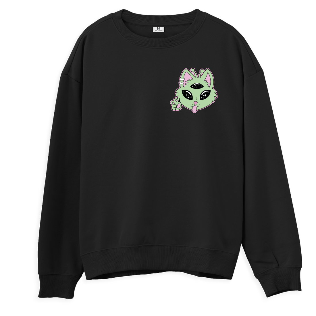 Uzaylı Kedi - Sweatshirt - Regular