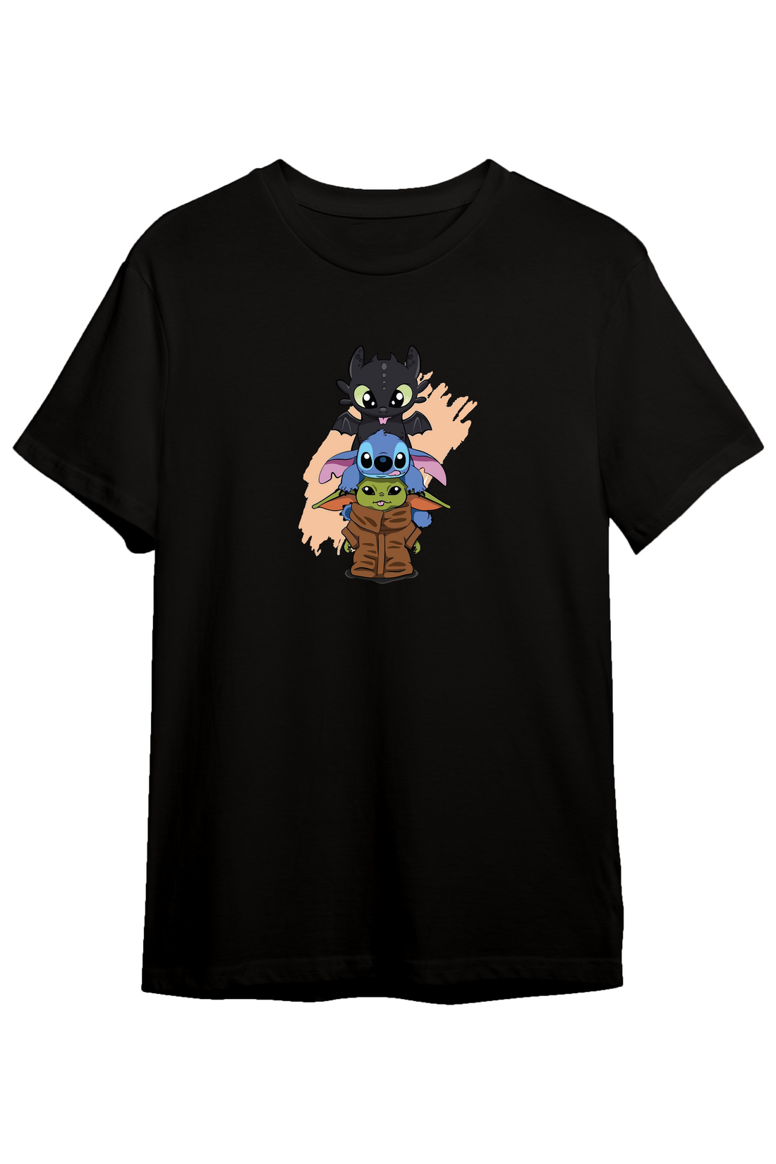 Yoda Stitch Toothless- Regular T-Shirt