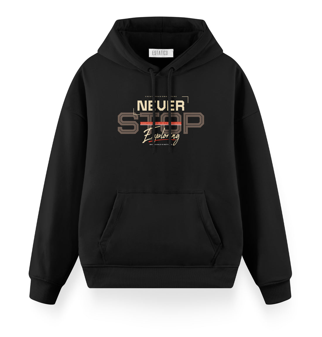 Never Stop - Oversize Premium Hoodie