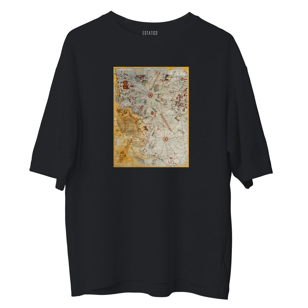 Piri Reis Map - Oversize Tshirt