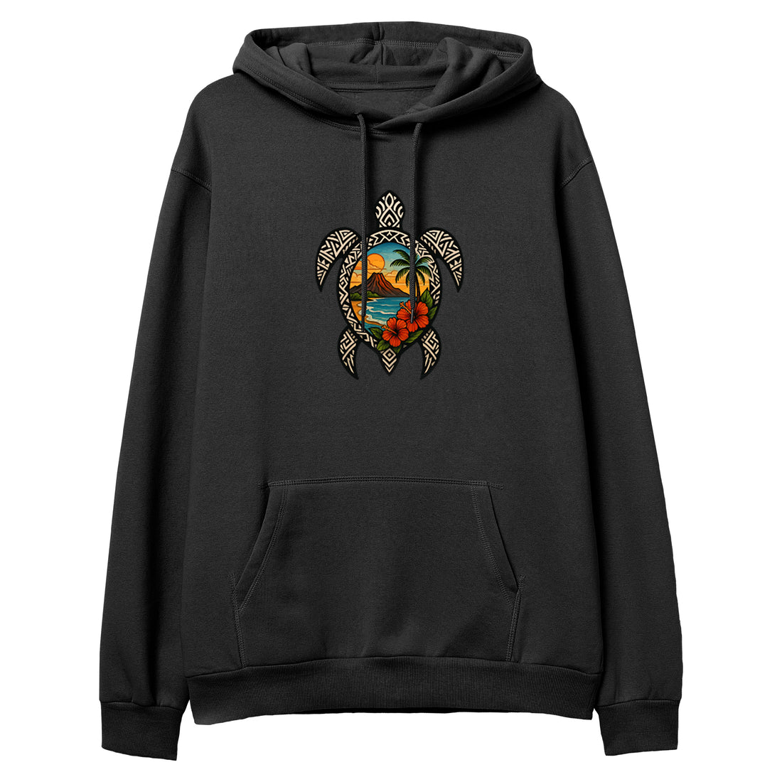 Colorful Turtle - Hoodie - Regular