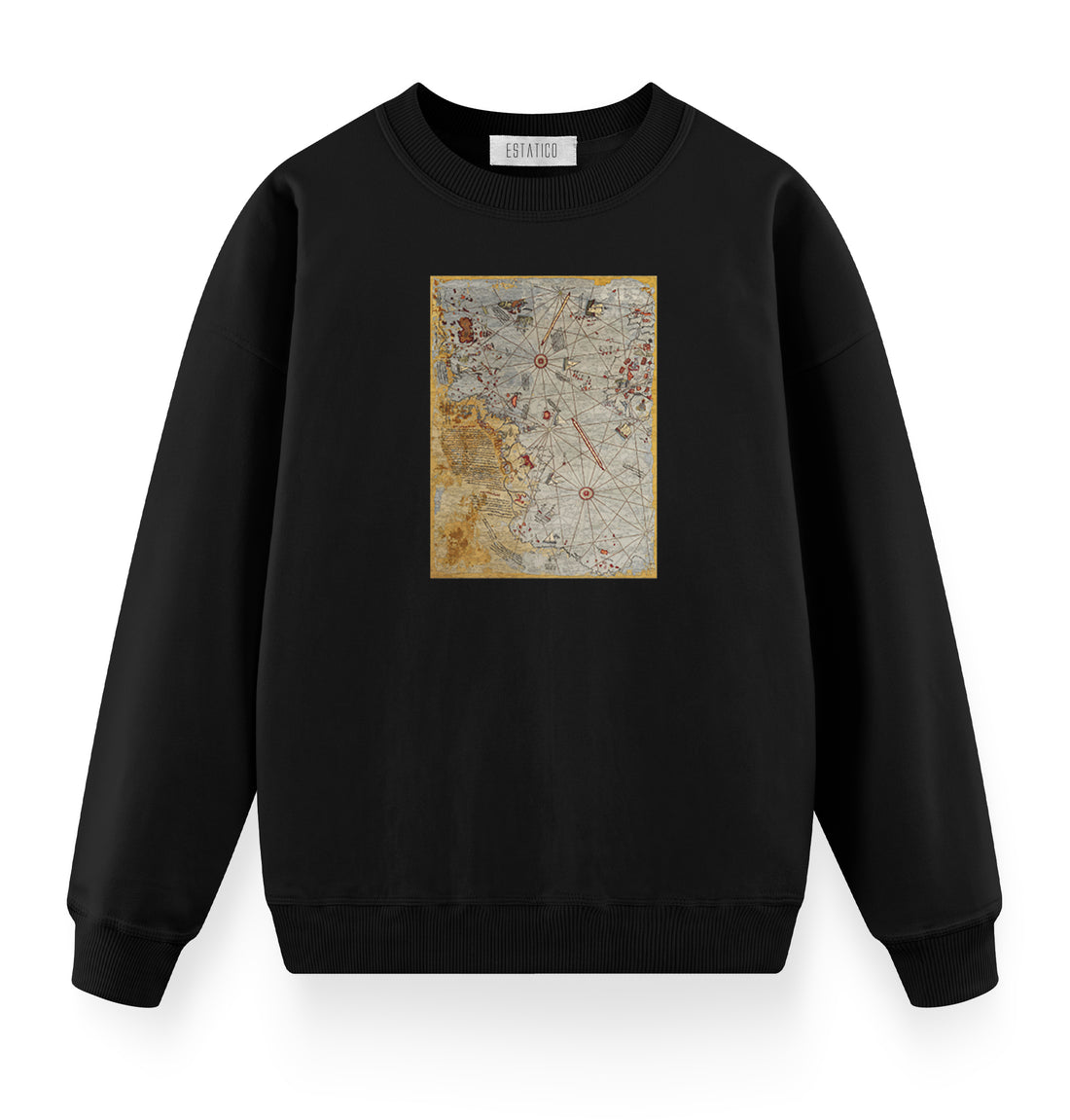 Piri Reis Map - Oversize Premium Sweatshirt