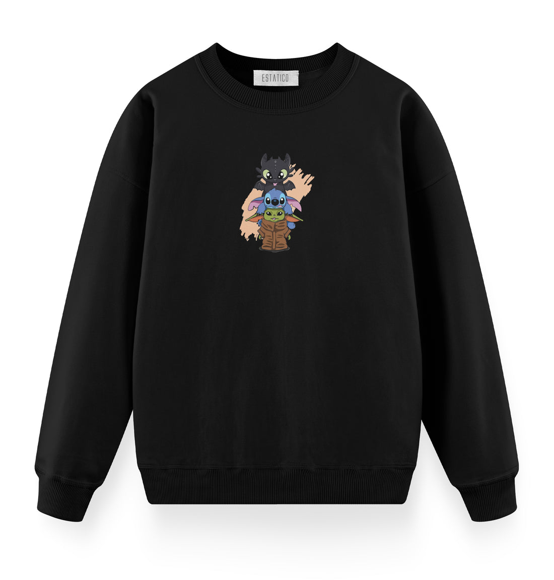Yoda Stitch Toothless - Oversize Premium Sweatshirt